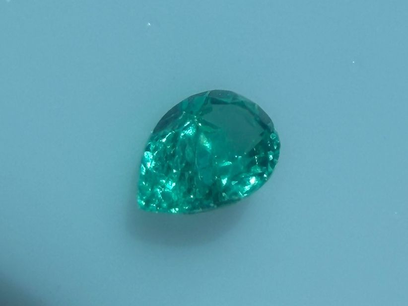Edelsteine: SMARAGD Tropfen   0.41cts  Ural / Sibirien – Neu (gemäss Beschreibung) aus Seftigen von tigers12 7