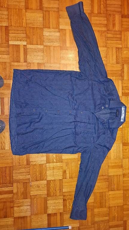 Camicie: Chemise bleue a point blanc  – Usato da Cernier venduto da seb_lqc6