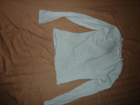 haut en coton gris M marque BERSHKA saison d'été pour femme