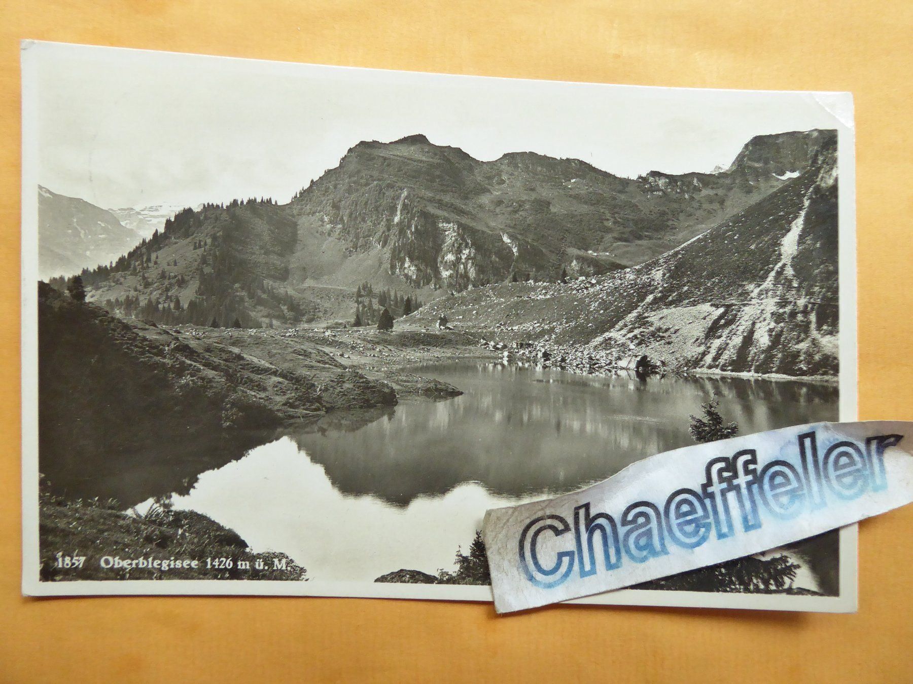 Ansichtskarten: 1857 Oberblegisee  1942 – Gebraucht aus Zürich von Chaeffeler