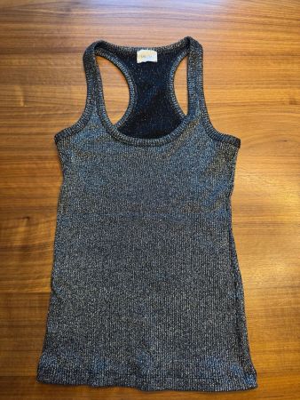 MIKUTA Trägershirt, silbrig, Grösse S