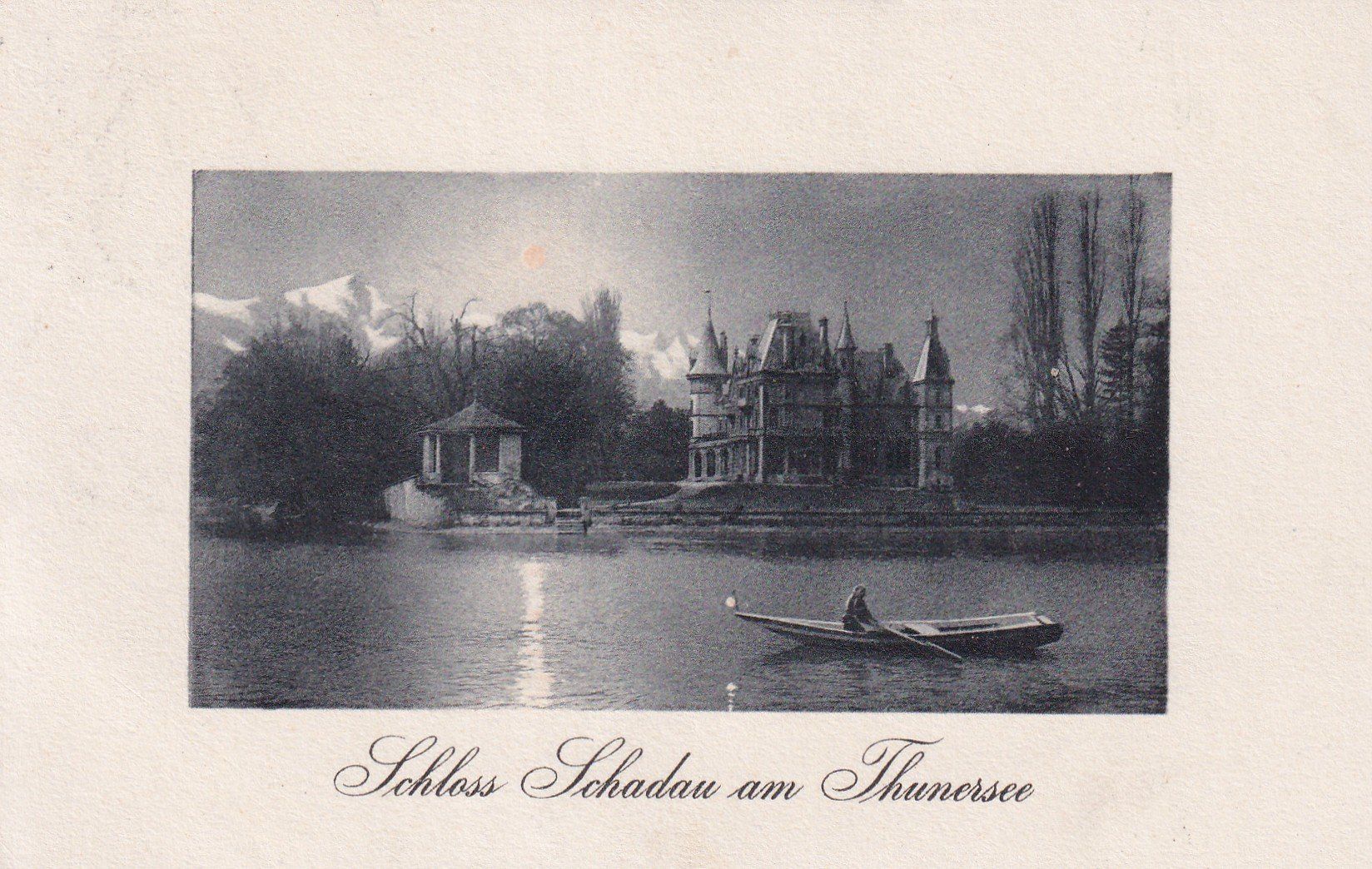 Cartoline postali: Schloss Schadau am Thunersee 1908 – Usato da Cormoret venduto da Pascalll2001