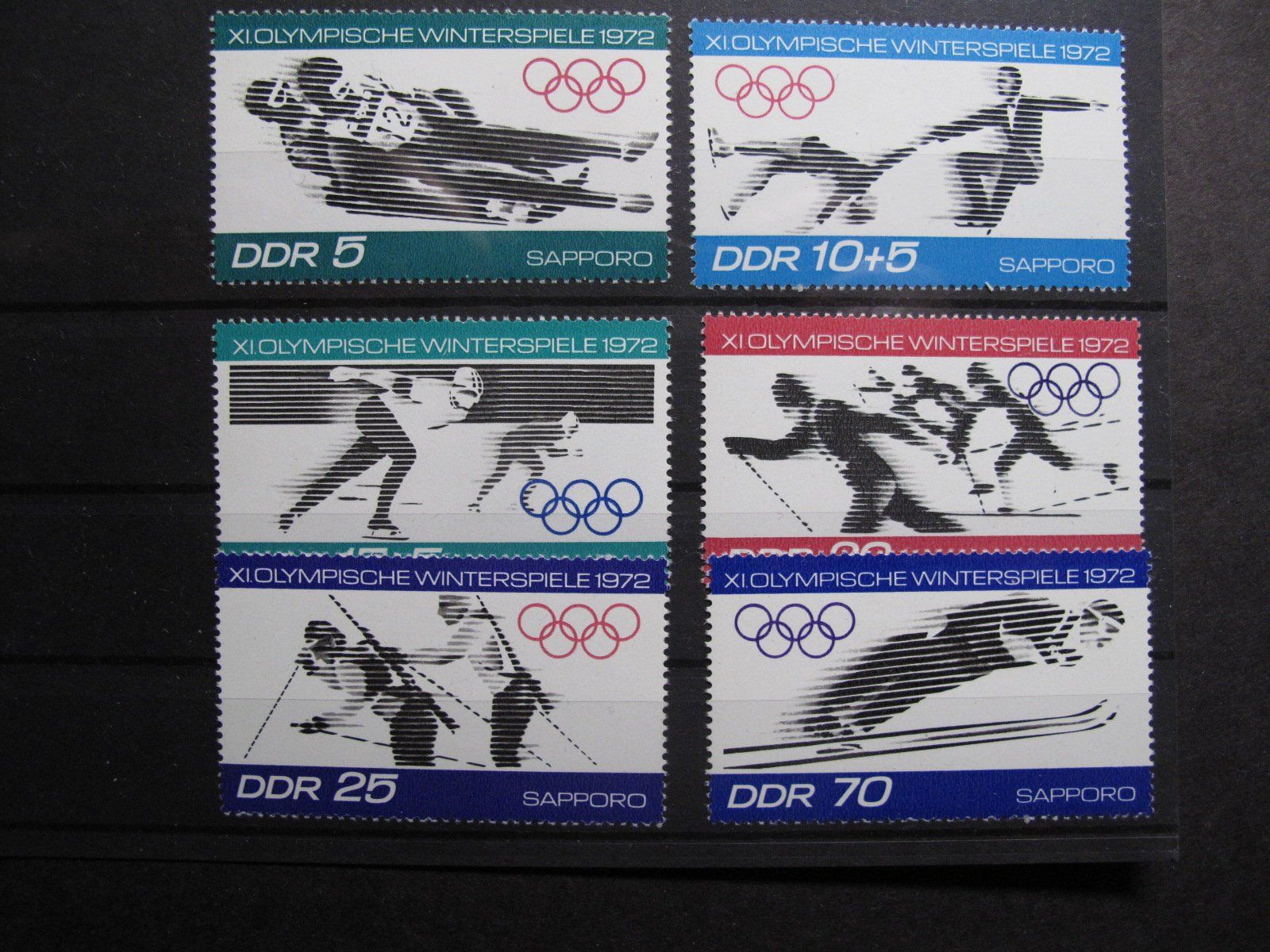 Tutti i francobolli: DDR 1971 Olympische Winterspiele** – Usato da Wil SG venduto da fva01