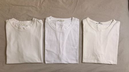 Lot de 3 t-shirts blancs unis Zara / taille L bon état