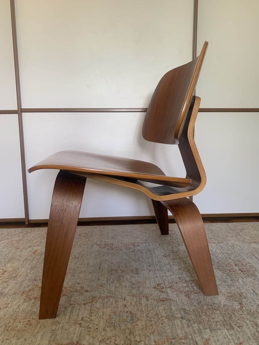 Eames Poltrone: Fauteuil Eames MCW Chaise pour Vitra - Noyer – Usato da Lausanne venduto da Xiaoxi 2