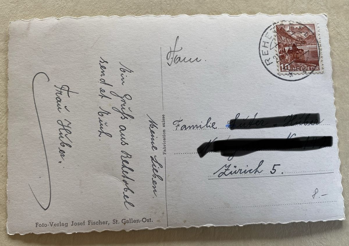 Cartoline postali: AK Rehetobel mit Säntiskette – Usato da Utzigen venduto da Lasagne99 1