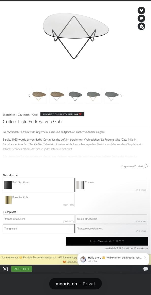 Tische: Gubi Pedrera Couchtisch Glas – Gebraucht aus Küssnacht am Rigi von edo_7ww7 5