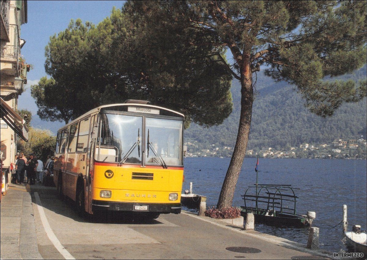 Cartoline postali: Postauto // Morcote TI // Saurer PTT – Usato da Basel venduto da intermezzo12