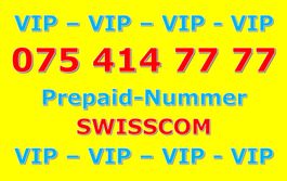 VIP SWISSCOM Natelnummer 075 414 77 77 TOP Handynummer GOLD
