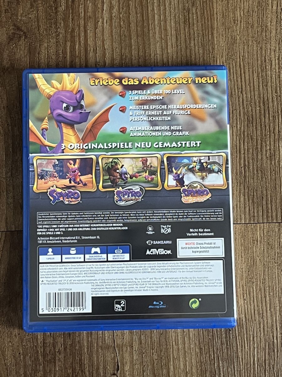 Giochi: Spyro Reignited Trilogy PS4 – Usato da Staufen venduto da hadornski1 1