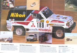 Prospekt Mitsubishi Pajero von 1986 inkl. 2 Preislisten