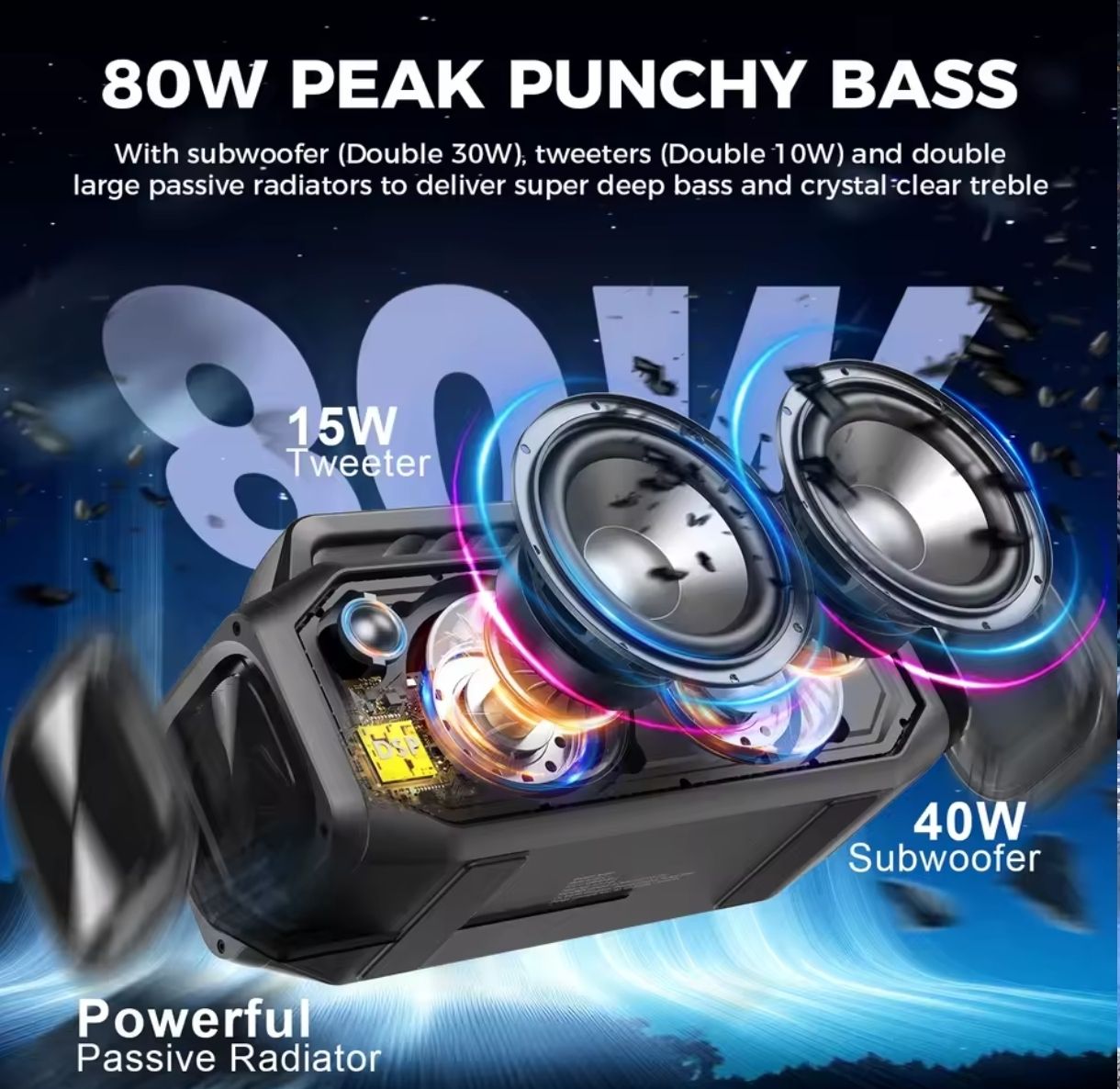 Casse acustiche: W-king BT 261-2 Bluetooth Lautsprecher – Nuovo e nell'imballaggio originale da Frutigen venduto da Chenel0815 1