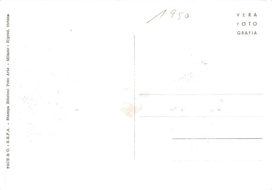 Cartoline postali: Bellagio, portici, datata 1950 – Usato da Frauenfeld venduto da POML 1