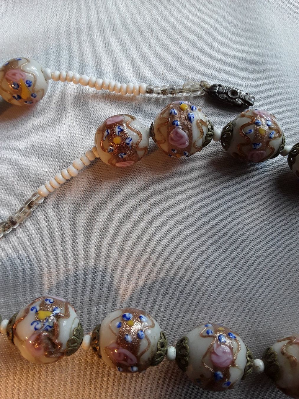 Murano Ketten: Antike Murano Handbemalte Glas Halskette Collier ca 1920 – Gebraucht aus Zürich von gutsan 6