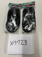 2x Steffen  2m Verlängerungskabel, schwarz (X1123)