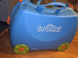 Trunki Kinderkoffer blau mit Rollen guter Zustand
