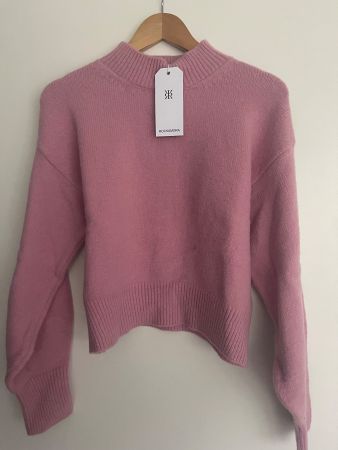 Rockamora Pullover Pink mit Wolle Gr M made in Portugal