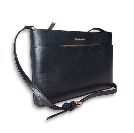 Sac bandoulière Ted Baker en cuir noir