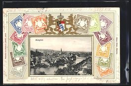 Präge-AK Kempten / Allgäu, Briefmarken