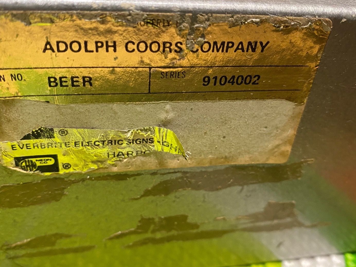 Insegne: Leuchtreklame Coors Beer – Usato da Schwadernau venduto da Spitz64 3