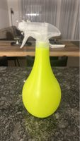 Sprühflasche Kunststoff gelb neuwertiger Zustand