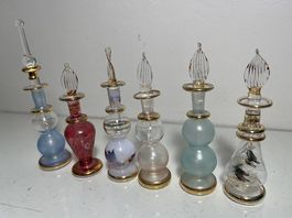 Jolis petits flacons parfum égyptiens vintage
