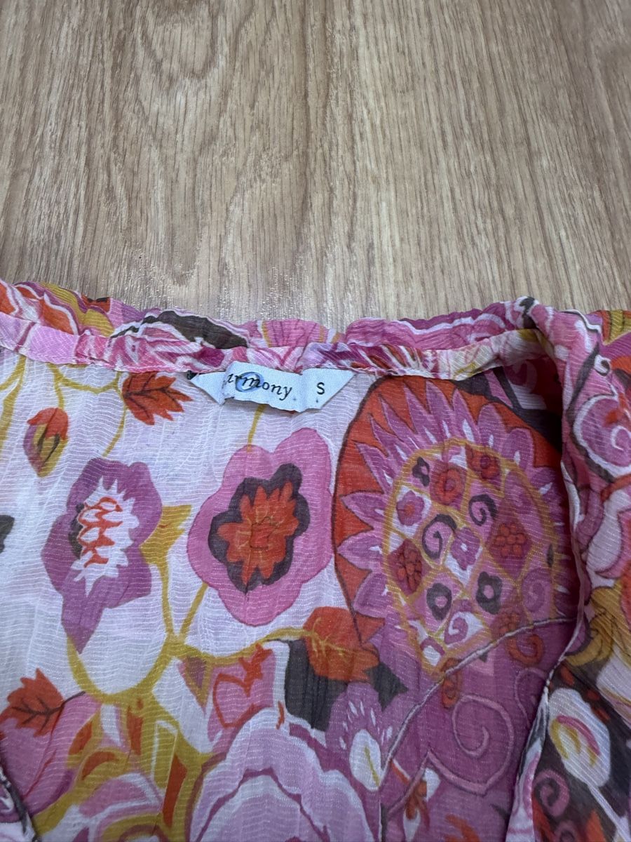 Chemisiers: Chiffon Blouse floral print size S – D'occasion à Knonau par Grapesvintage 4