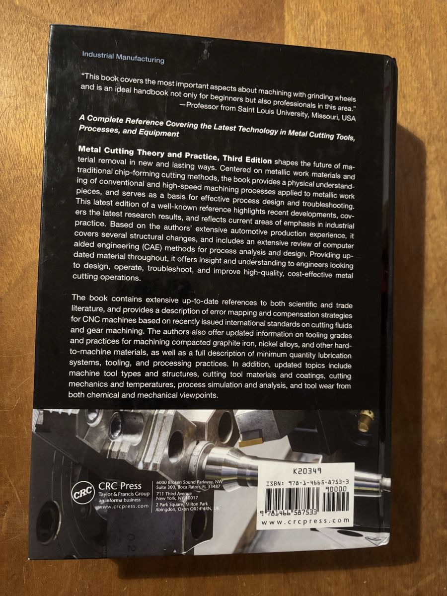 Libri: Metal Cutting Theory and Practice – Usato da Zürich venduto da WWehrle 7