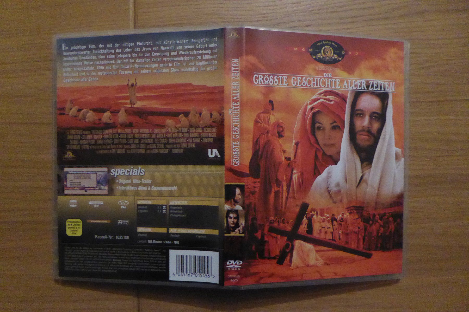 Alle DVDs: DVD DIe grösste Geschichte aller Zeiten – Gebraucht aus Allschwil von Summelsarium