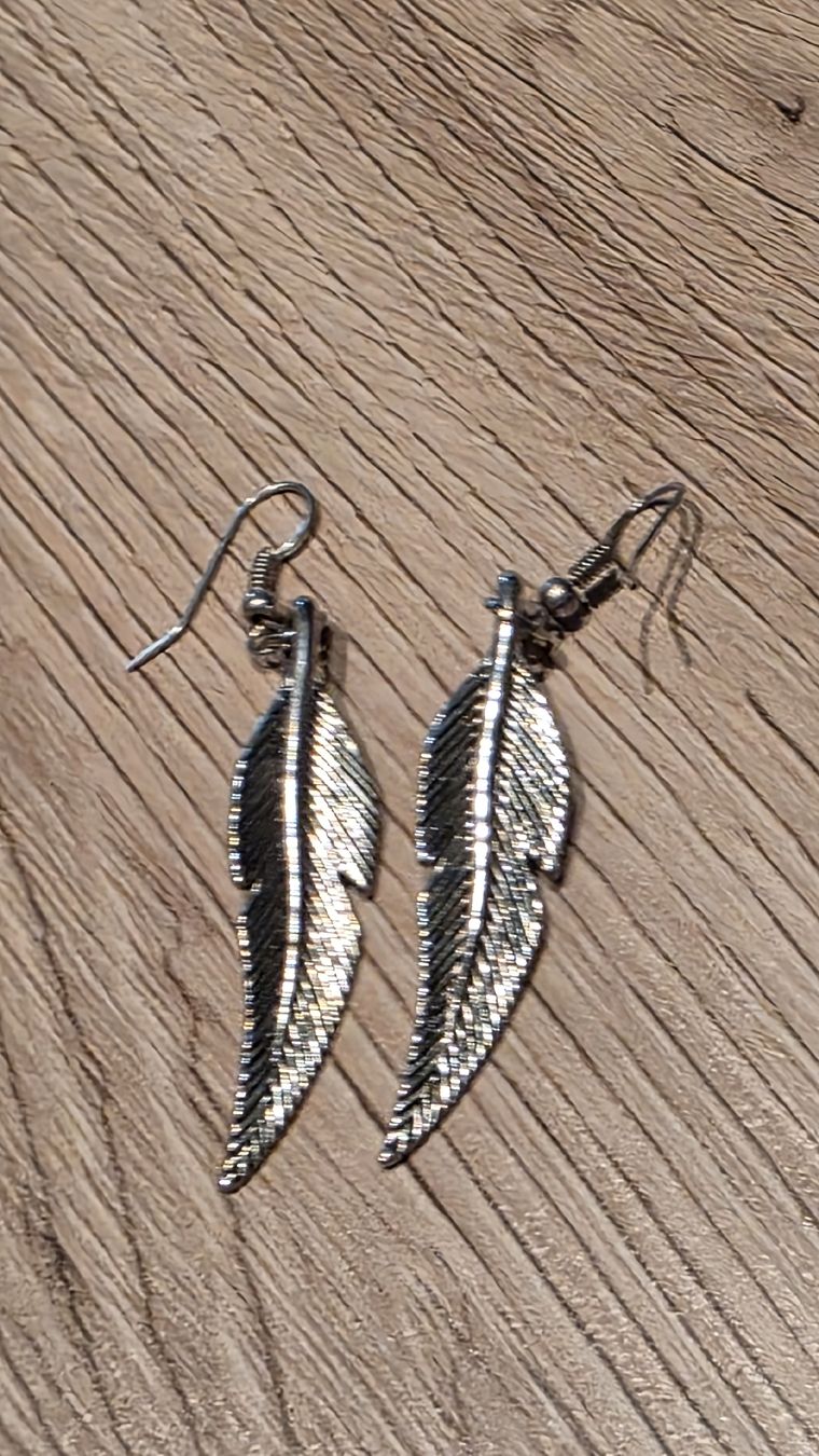 Orecchini pendenti & Orecchini a lobo: Ohrringe Feder in Silber.Modeschmuck. – Usato da Uetendorf venduto da spreuli22 6