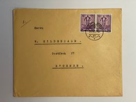 1936_nr. 2_Zuschlagsausgaben auf Brief