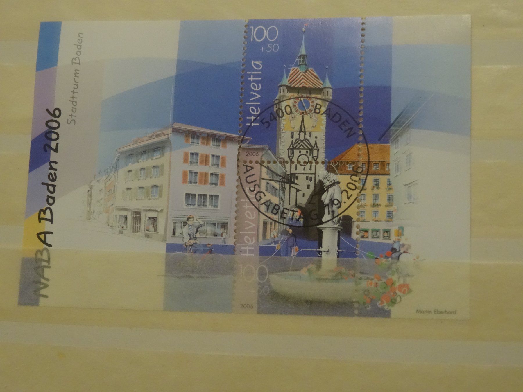 Alle Briefmarken: 2006 NABA Baden ET-STEMPEL BLOCK – Gebraucht aus Olten von pechsisa1