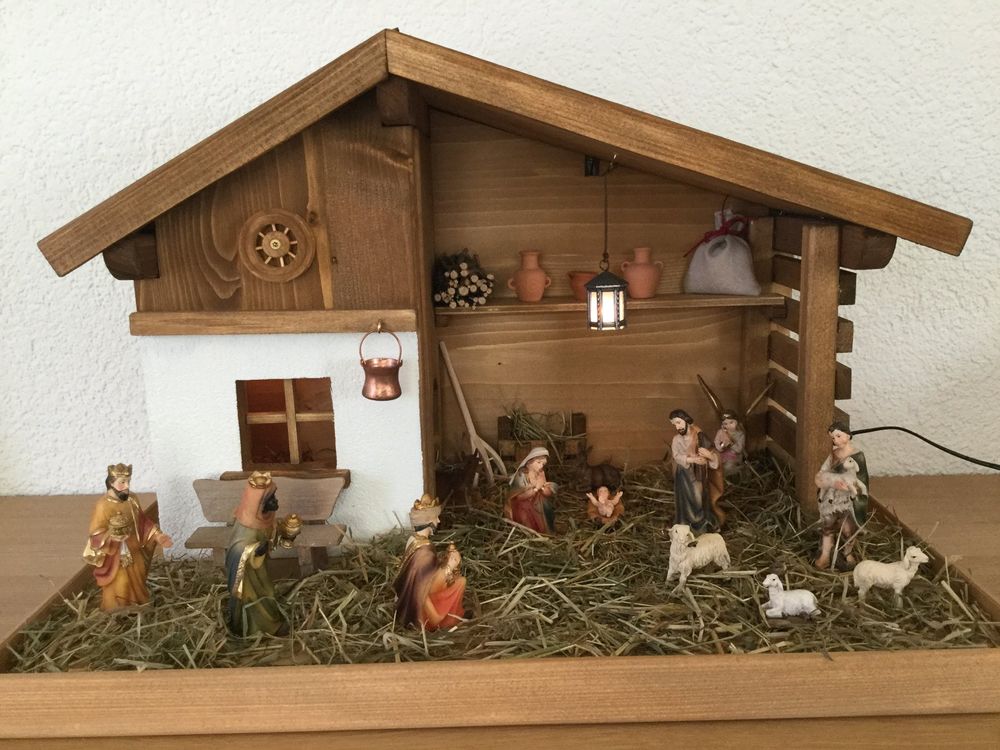 QUUY Weihnachts Krippenfiguren Traditionelle Krippe Produktbild-Vorschau 11