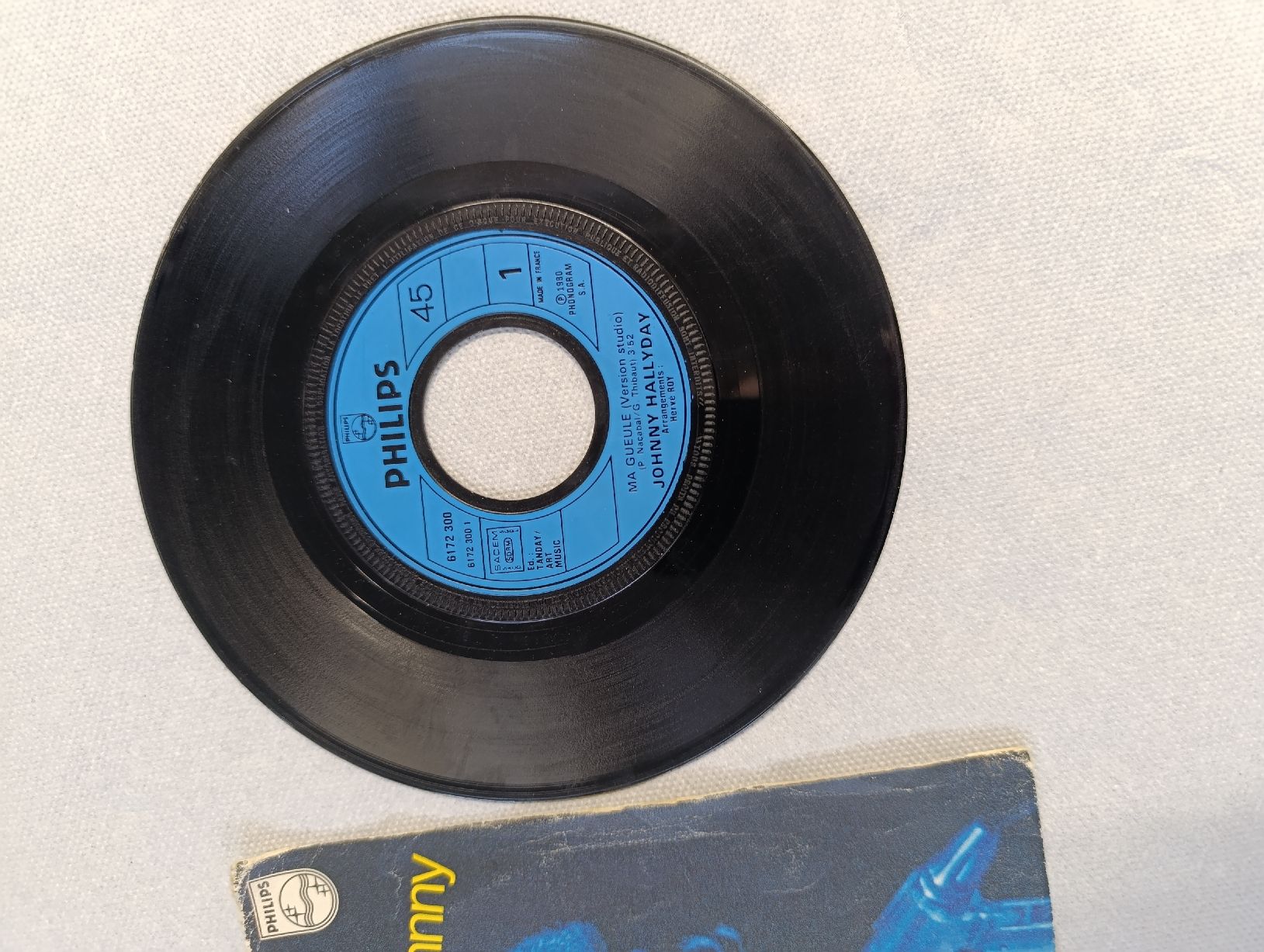 Dischi in vinile: Johnny Hallyday, 45t, Ma Gueule, 1980 – Usato da Avry-sur-Matran venduto da dav_nm5p 2