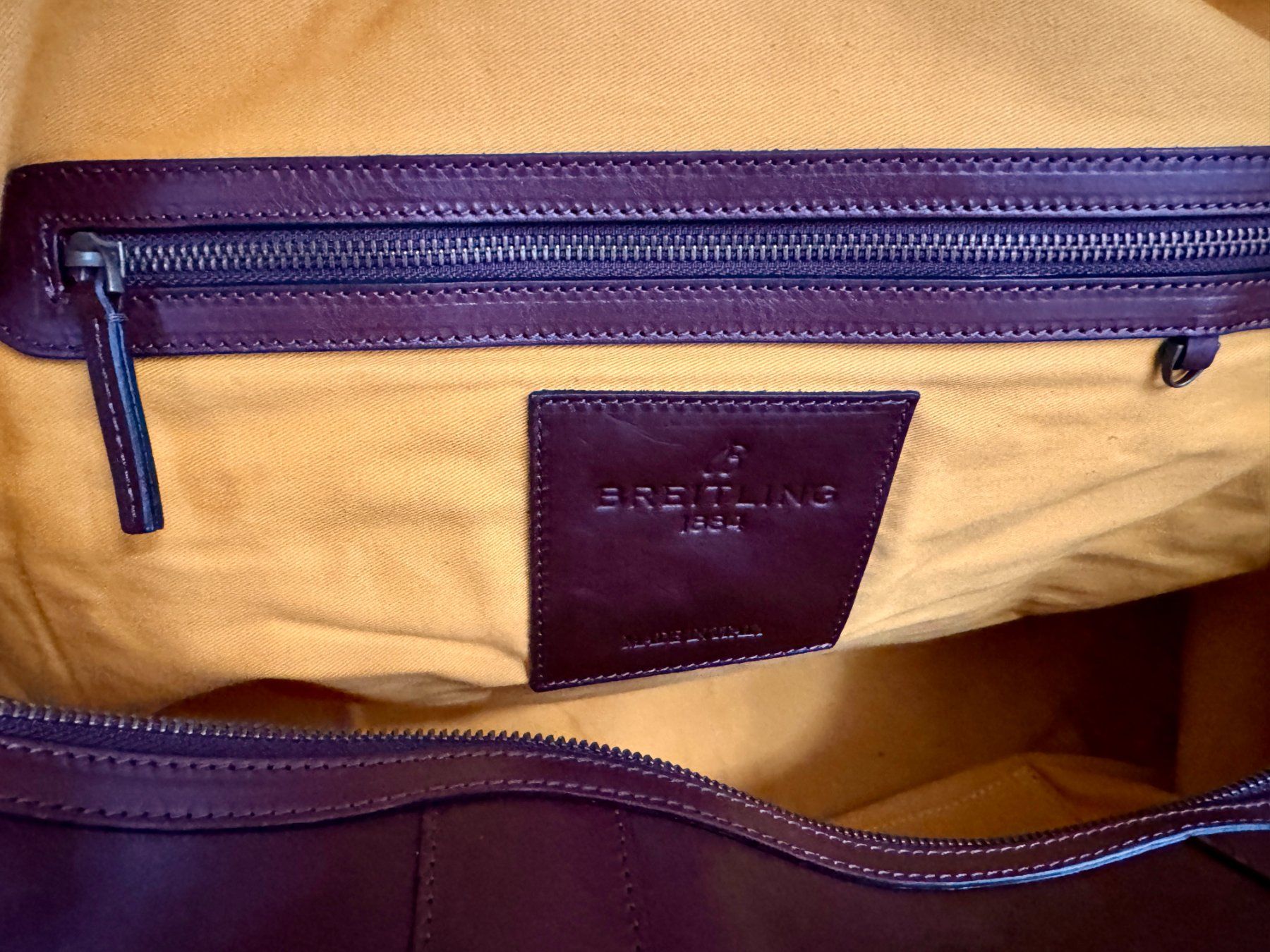 Breitling Borse: BREITLING - Kult-Weekender aus Kalbsleder – Nuovo (secondo la descrizione) da Winterthur venduto da allee15 3