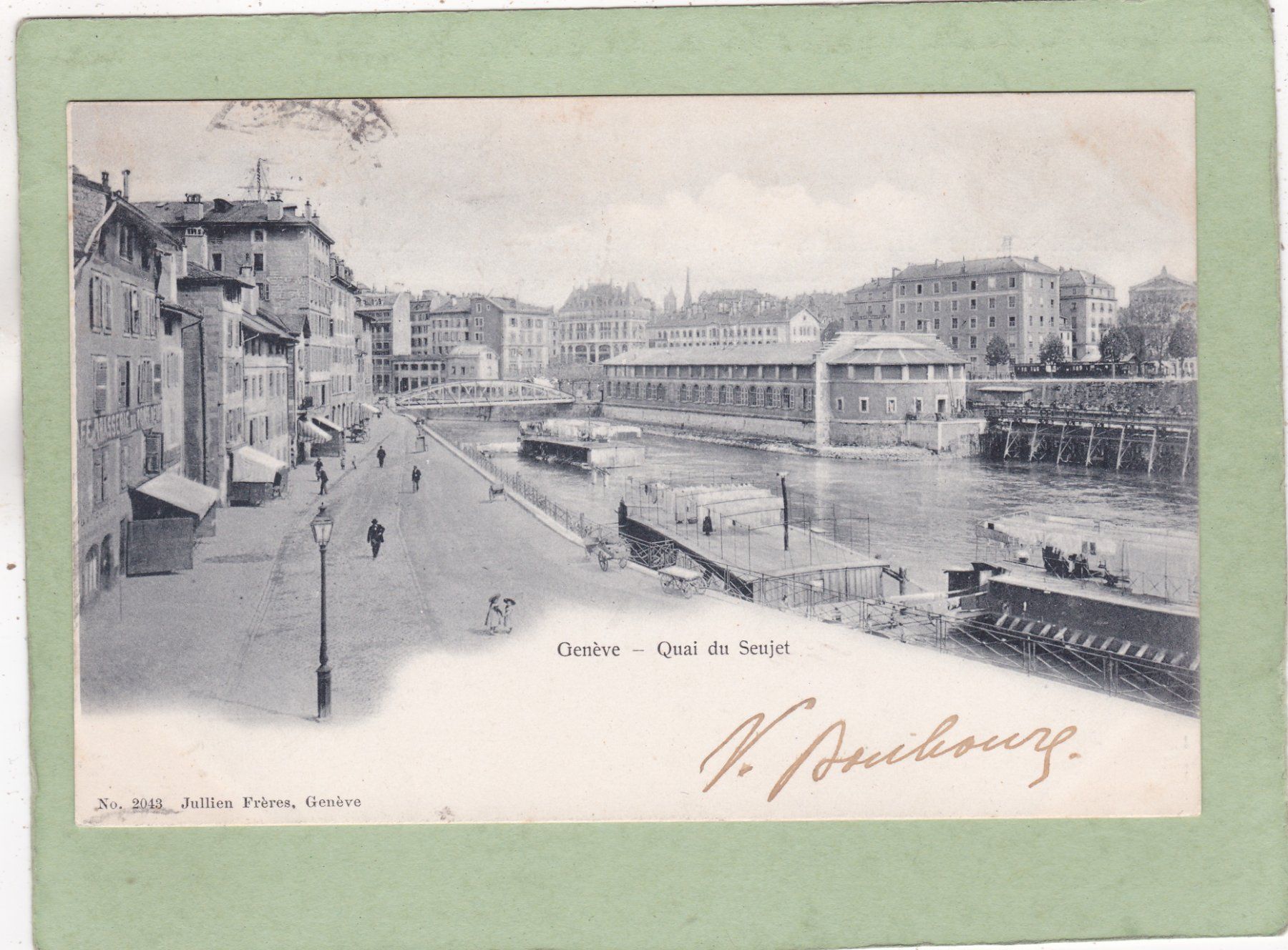Cartoline postali: Genève Quai du Seujet – Usato da Herisau venduto da Lisegrat2008