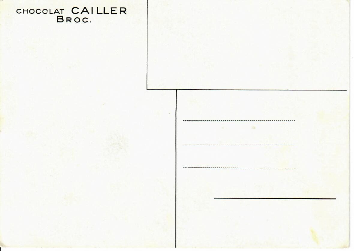 Cartoline postali: Chocolat Cailler Broc – Usato da Hochdorf venduto da Ziegel-16 1