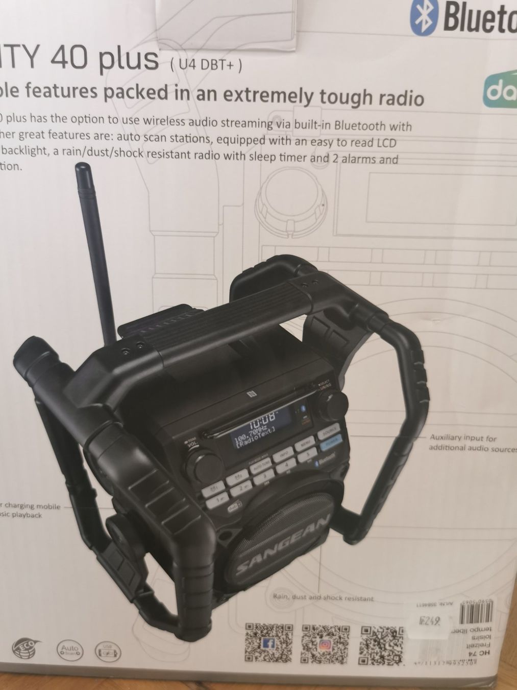 Sangean Radios: SANGEAN Baustellenradio DAB – Gebraucht aus Belp von  5