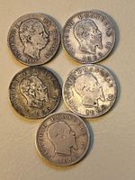 1 Lira, 1886 Umberto I /V.E. II. 1 LIRA1863/1 Lire 1863 V.E.