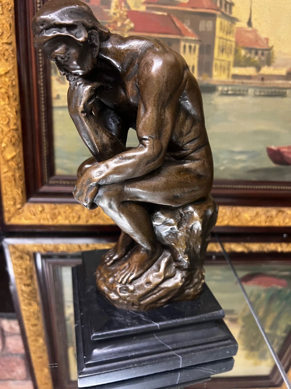 Sculture & Statue: Wunderschöne Bonze Figur "Der Denker" – Usato da Oberengstringen venduto da Cici7 1