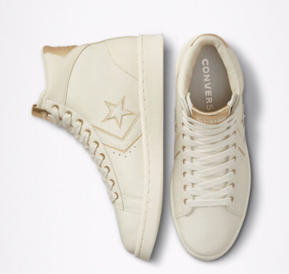 Converse Scarpe da uomo: Converse Pro Leather High Top Off-White - Size 40 – Nuovo (secondo la descrizione) da Gland venduto da lorainna