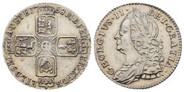 England, Georges II, sixpence, 1758  /91