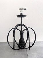 grosse Shisha mit 2 Anschlüssen, matt schwarz