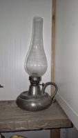 Öllampe Glas antik 