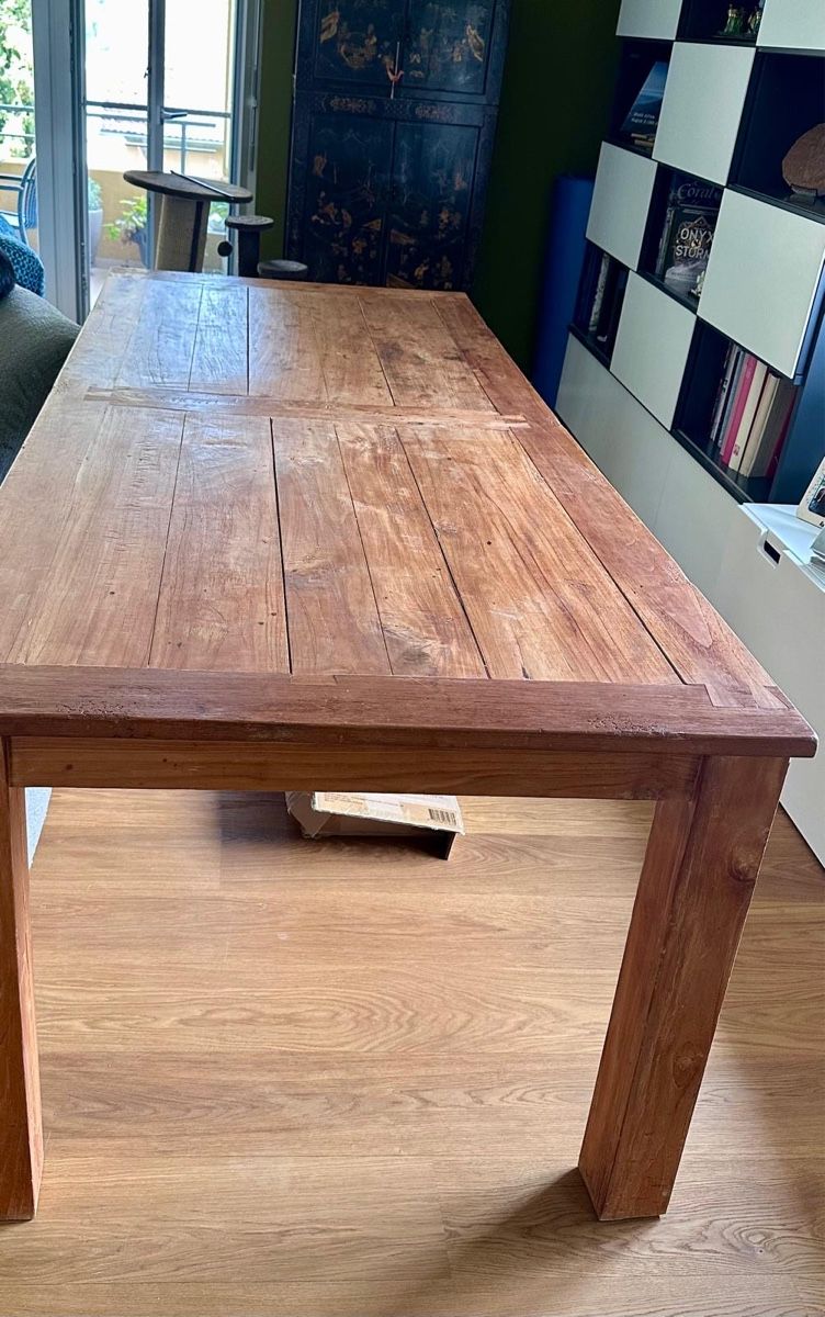 Tavoli: Massiv Teak Holz Esstisch – Usato da Gattikon venduto da puddy-toad 2