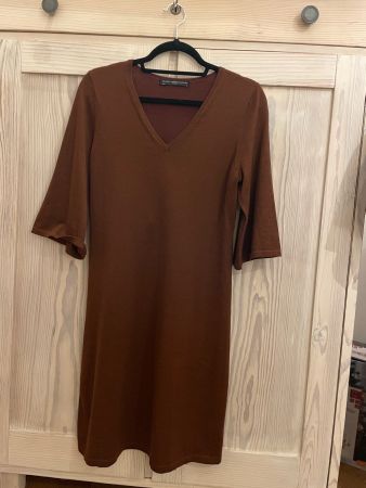 Neu Strickkleid Cotton/silk/w Peruvianconnection S, Kastanie