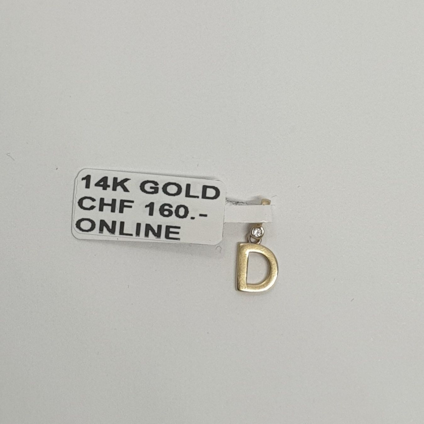 Anhänger: Echt 14K Gold - Buchstabe D Anhänger – Gebraucht aus Luzern von Luzern-Goldhaus 2