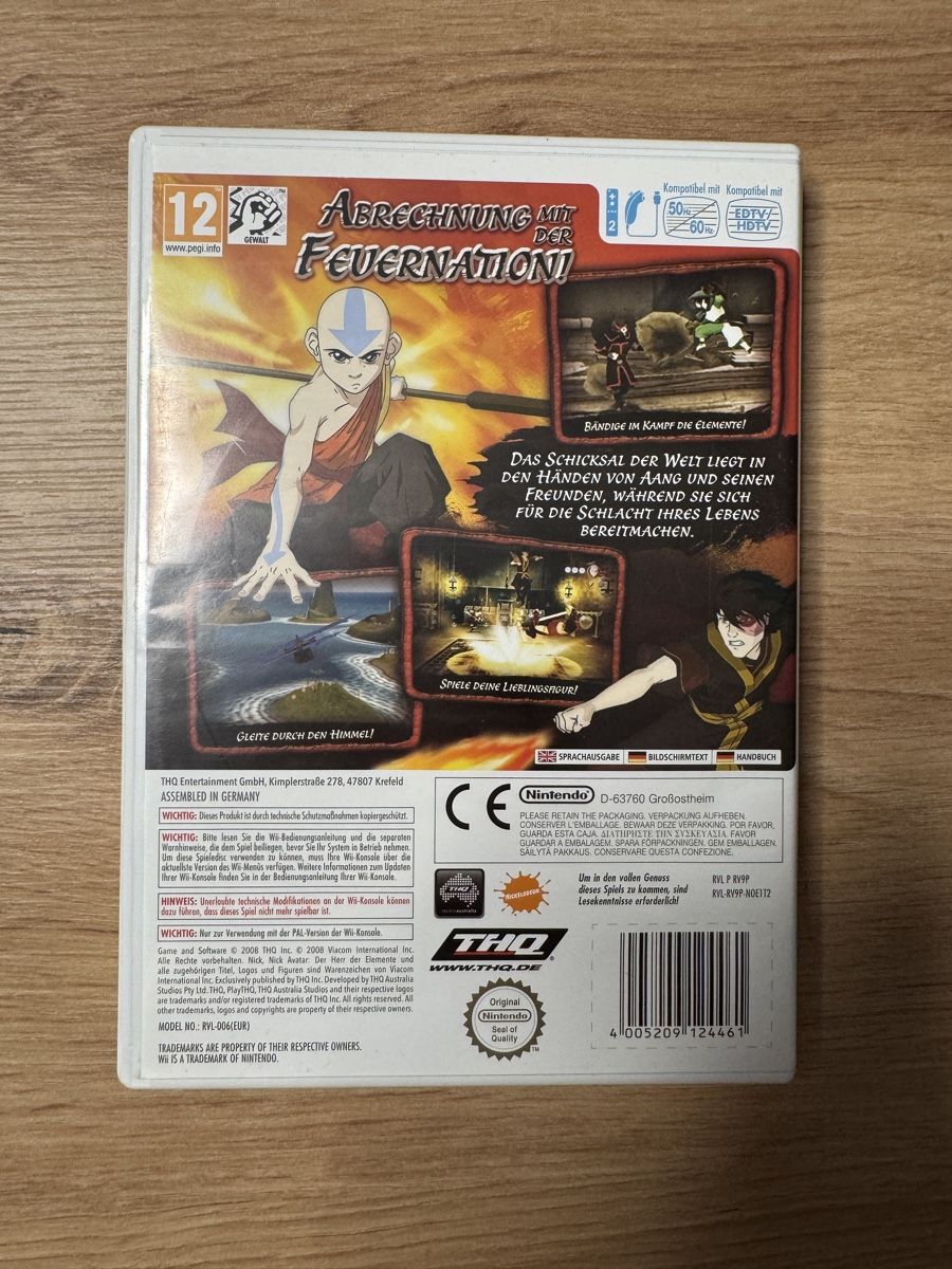 Nintendo Giochi: Avatar Der Herr Der Elemente Pfad des Feuers Wii Spiel – Usato da Biberist venduto da etesummer 1