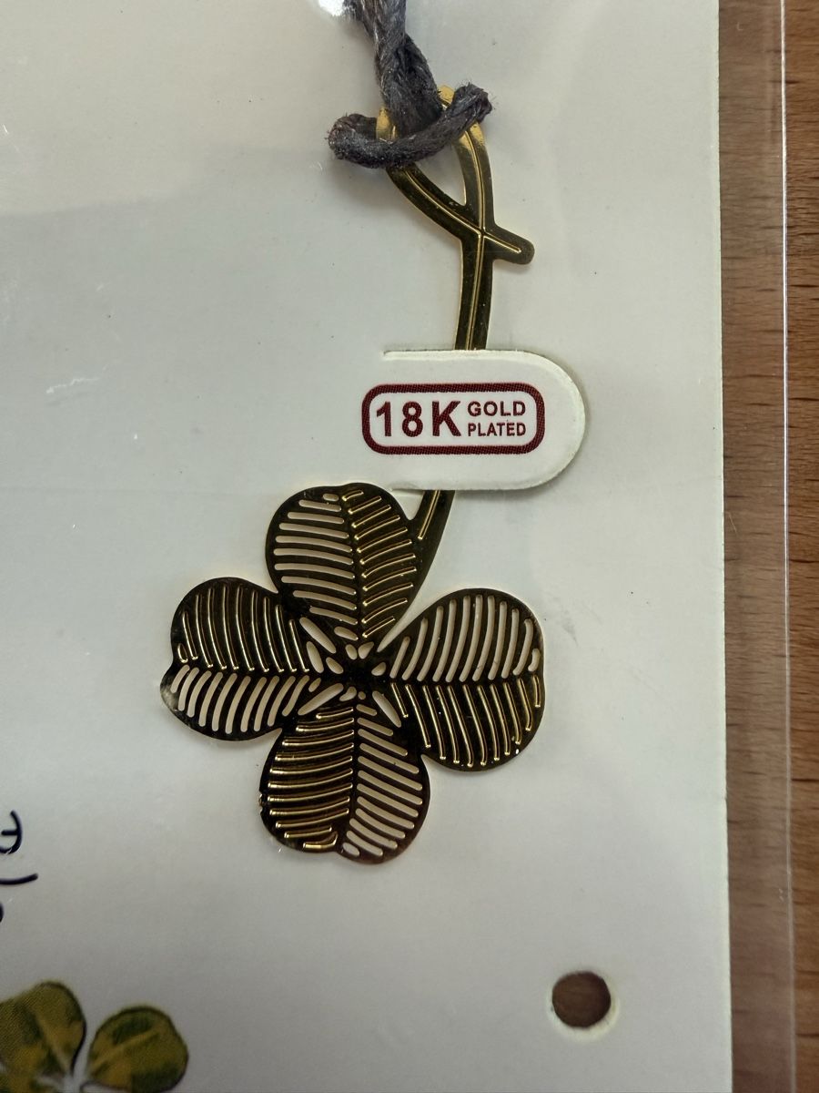 Sonstiges zum Sammeln & Seltenes: Buchzeichen 18 K Kleeblatt – Neu (gemäss Beschreibung) aus Grenchen von Bastet007 1