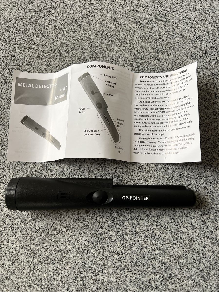 Alle Maschinen: Metalldetektor GP-POINTER – Neu und originalverpackt aus schellenberg von freefostore